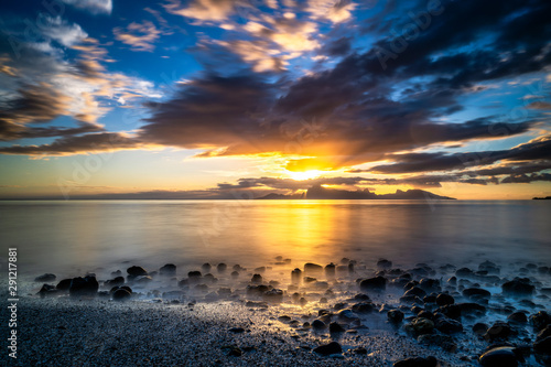 Sunset over Moorea