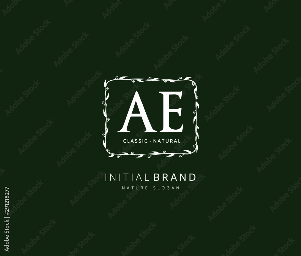 A E AE Beauty vector initial logo, handwriting logo of initial signature, wedding, fashion, jewerly, boutique, floral and botanical with creative template for any company or business. A E AE Beauty vector initial logo, handwriting logo of initial signature, wedding, fashion, jewerly, boutique, floral and botanical with creative template for any company or business.