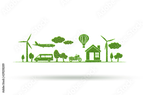Clean energy and environment - 3d rendering