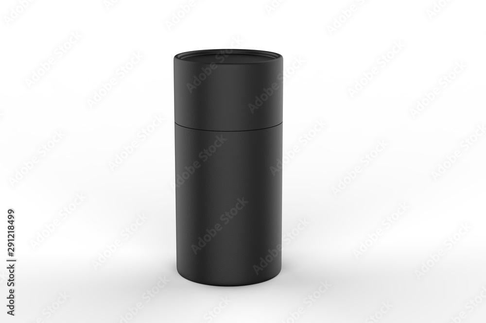 Blank Kraft Paper Push Up Tube Packaging For Branding. 3d render illustration. Blank Kraft Paper Push Up Tube Packaging For Branding. 3d render illustration.