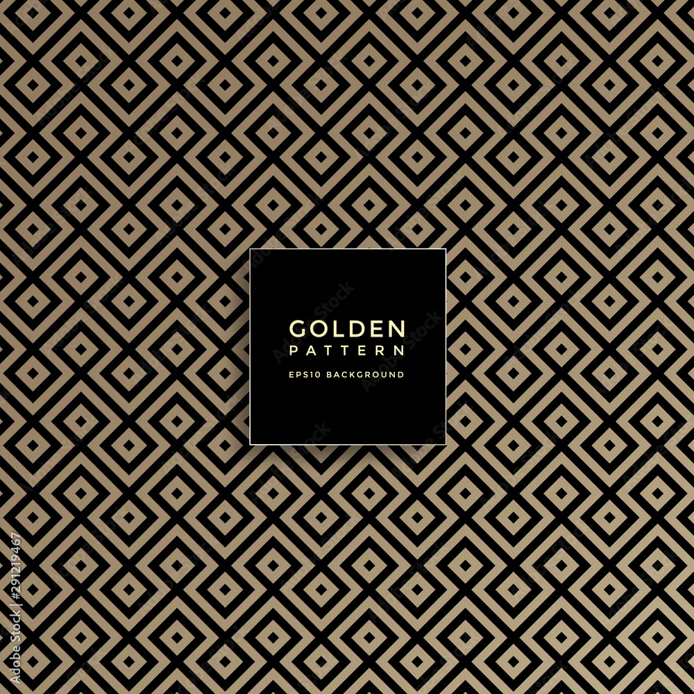 Luxury golden geometric pattern, abstract pattern background