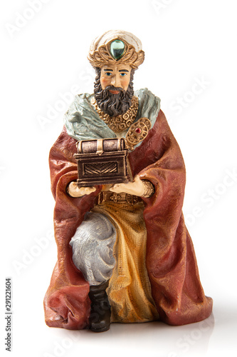 Obraz na płótnie Wise King Ceramic Figurine