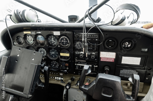 Airplane cockpit