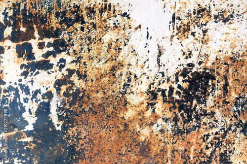 Old grunge rust metal panel texture background © modify260