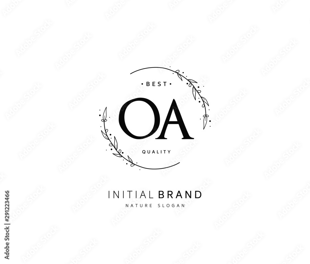 O A OA Beauty vector initial logo, handwriting logo of initial signature, wedding, fashion, jewerly, boutique, floral and botanical with creative template for any company or business. O A OA Beauty vector initial logo, handwriting logo of initial signature, wedding, fashion, jewerly, boutique, floral and botanical with creative template for any company or business.