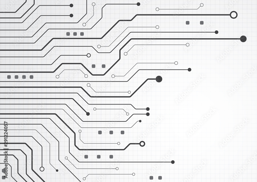 High tech technology geometric