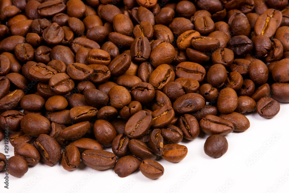 Coffee Beans On White Background Coffee Beans On White Background