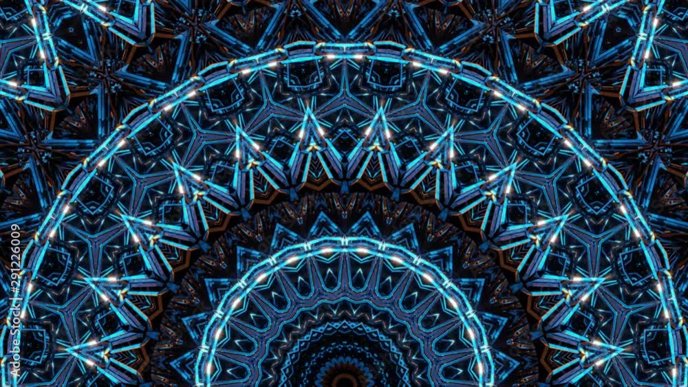 Abstract background of geometric triangular shapes. Unusual seamless background for posters, vj, covers, banners. Beautiful looped background.