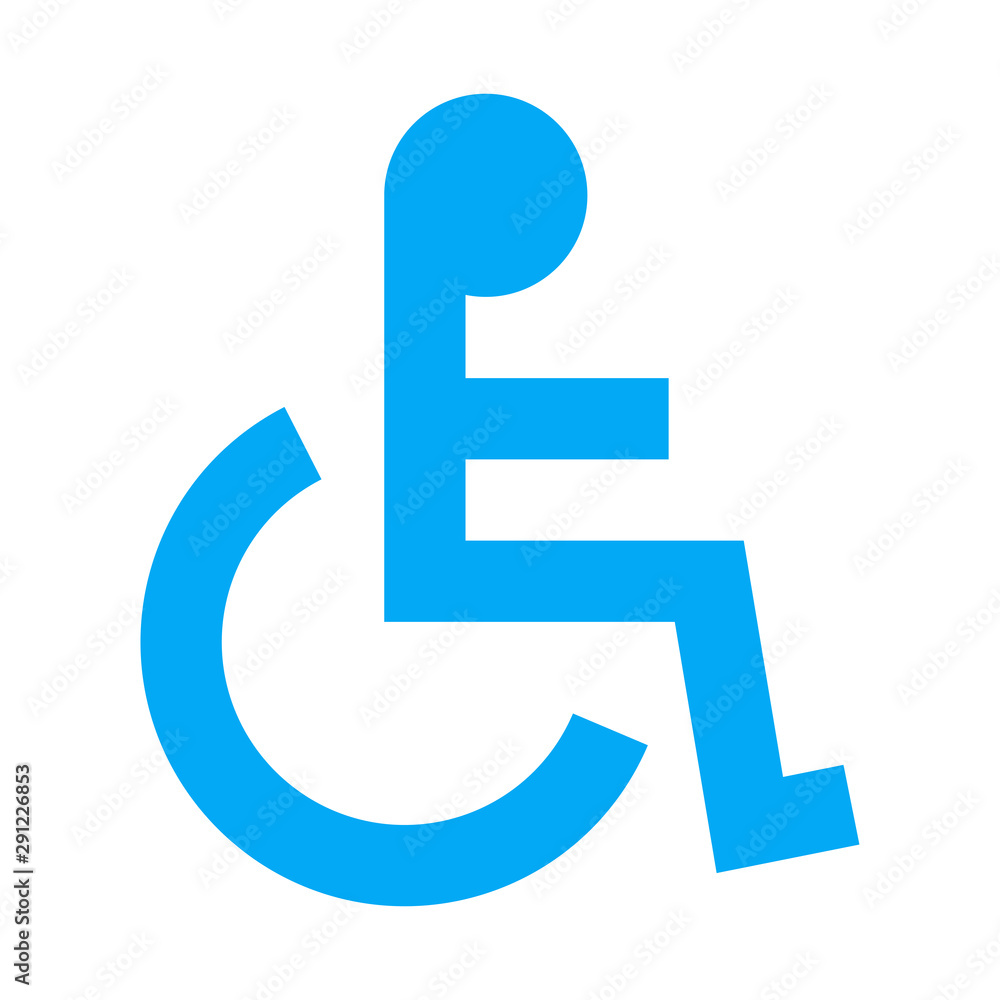 Handicapped or Accessibility icon vector illustration Handicapped or Accessibility icon vector illustration