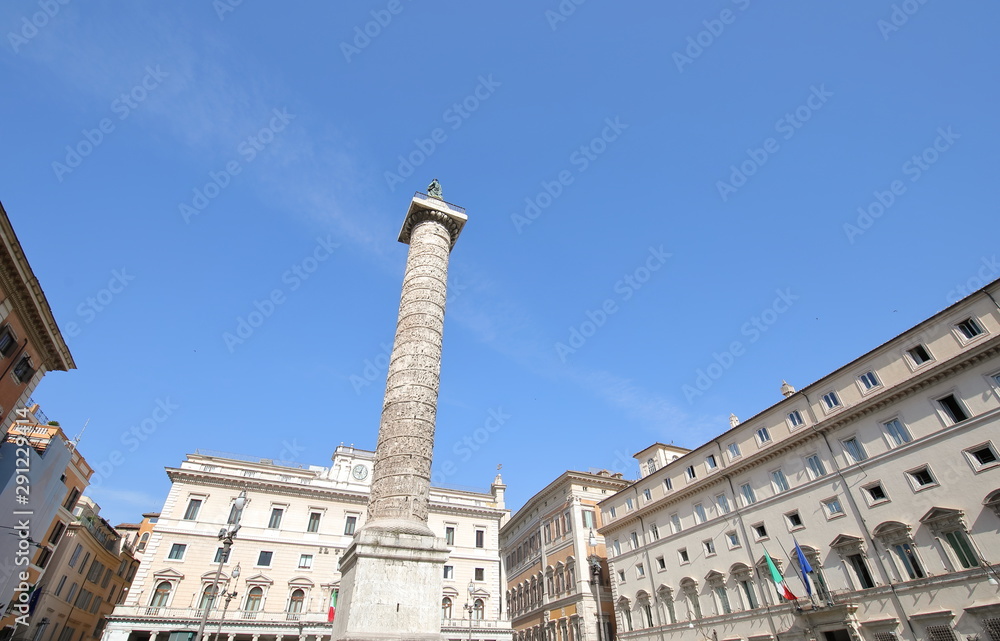 Piazza Colonna square Rome Italy
