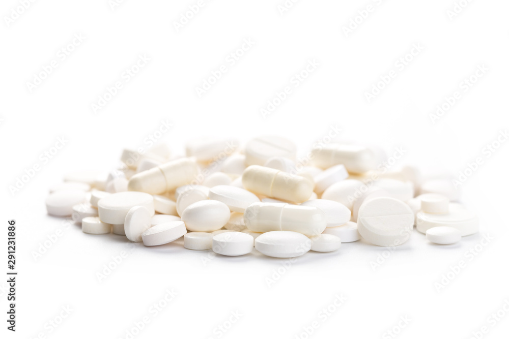 Medical,pharmacy theme background concept. White pills on white background. Medical,pharmacy theme background concept. White pills on white background.