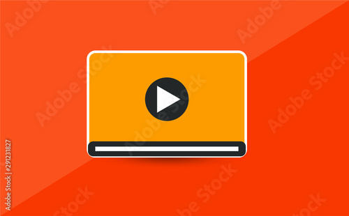 Free Download vector illustration of video blog web site icon - GFXLoad