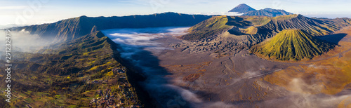 landscape of mountain to take a sunrise photo by drone for Bromo vocano © anekoho