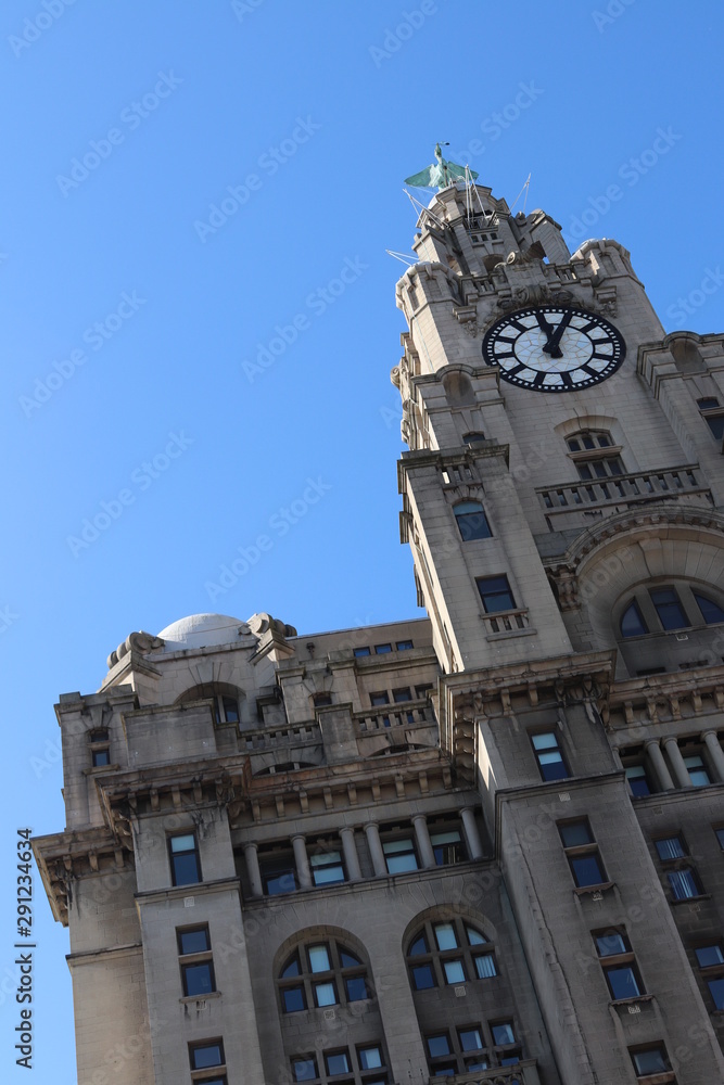 Clock tower in liverpool