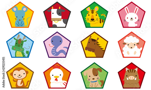 十二支マークセット【カラー/文字なし】