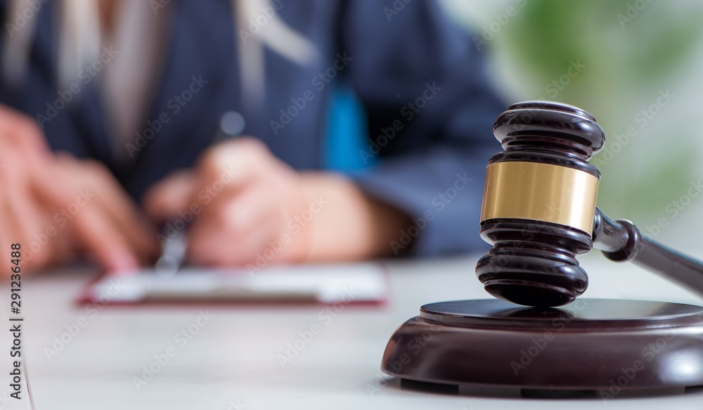Judge and his gavel in law concept Judge and his gavel in law concept