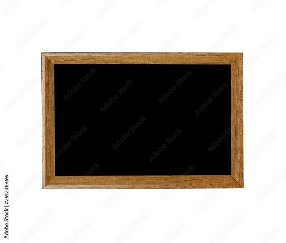 Black picture in wooden square frame isolated on white backgrouud.have space for put text and picture. Black picture in wooden square frame isolated on white backgrouud.have space for put text and picture.