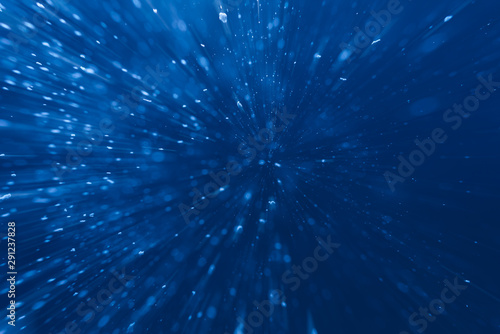 Abstract Blue bokeh defocus glitter blur background. © zodar