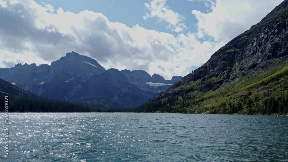Beautiful landscape of Lake Josephine in the Many Glacier area of the famous Glacier National Park Beautiful landscape of Lake Josephine in the Many Glacier area of the famous Glacier National Park