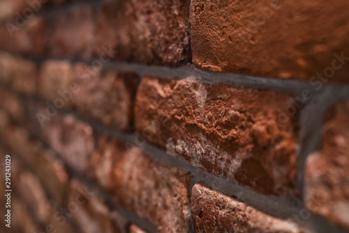 Old brick wall closeup photo