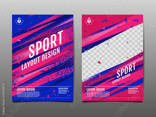 sport Layout , template Design, Abstract Background, Dynamic Poster, Brush Speed Banner, grunge ,Vector Illustration.
