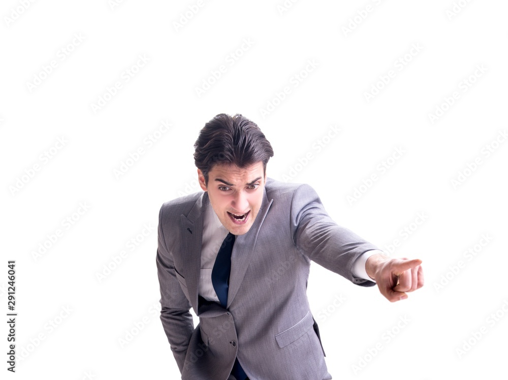 Businessman isolated on the white background Businessman isolated on the white background