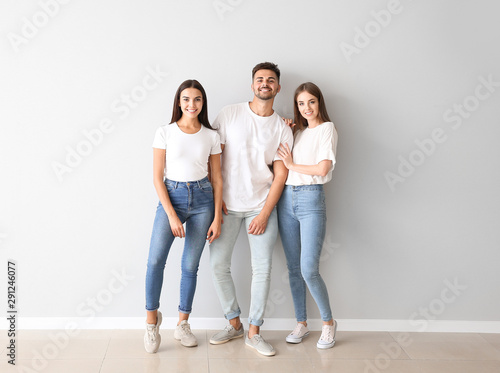 Group of young people in st...