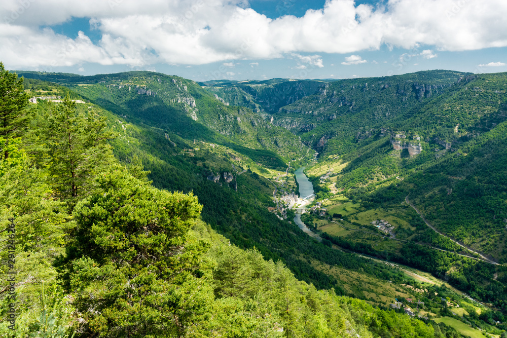 A view of the Gorges du Tarn, between Lozere and Aveyron