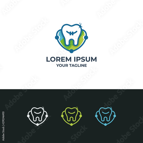 Dental logotype vector design template