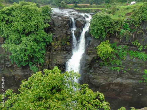 waterfall in forest, Bhandardara, Maharashtra, India