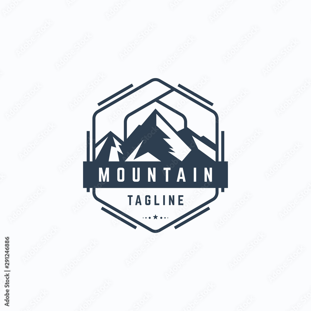 Mountain modern design vector template Mountain modern design vector template