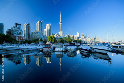 Toronto city skyline at night  Ontario  Canada