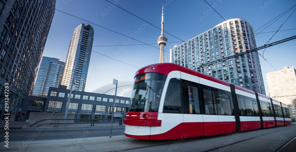 Streetcar in Toronto, Ontario, Canada