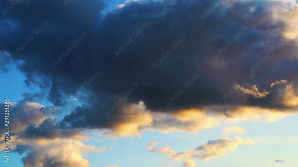 4k Timelapse Clouds At Sunset. 4k Timelapse Clouds At Sunset.
