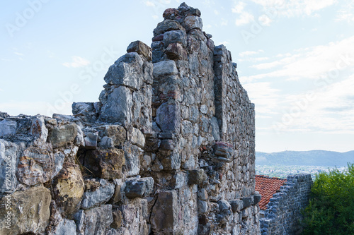 antique architecture, the remains of ancient buildings in the city of Bar on the Adriatic coast