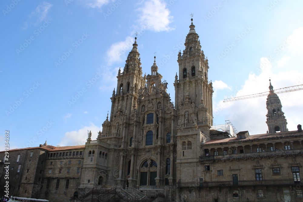Facade of the Portico de la Gloria, Santiago Cathedral