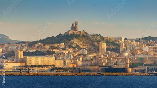 Marseille panorama with the...
