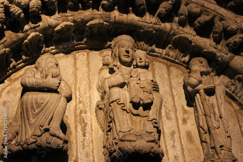 Tympanum Chapel of the Blessed Sacrament, Cathedral of Santiago