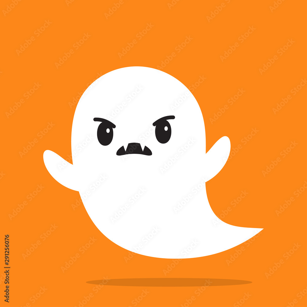 Flying ghost spirit wishes a happy Halloween. Flying ghost spirit wishes a happy Halloween.