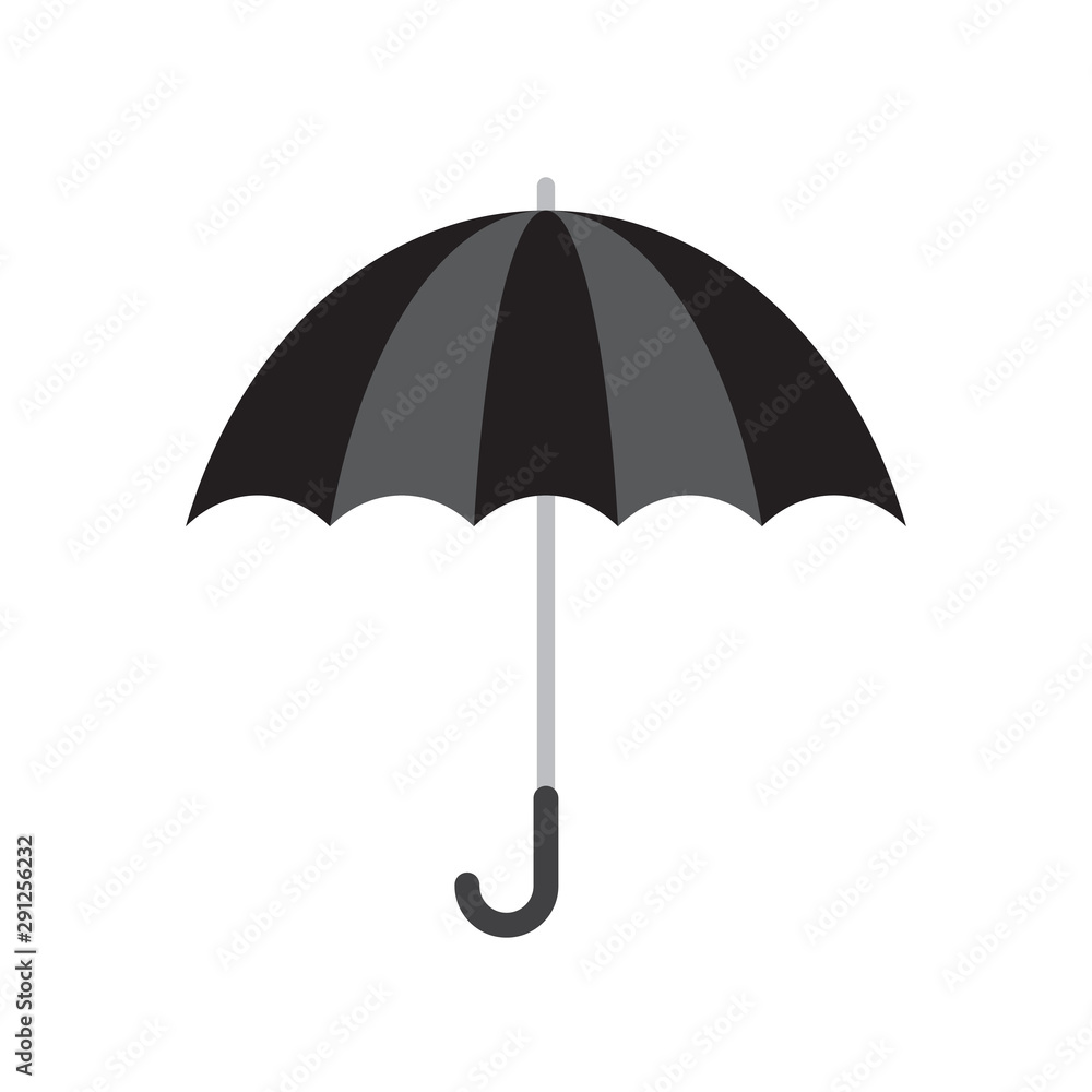 Black umbrella icon