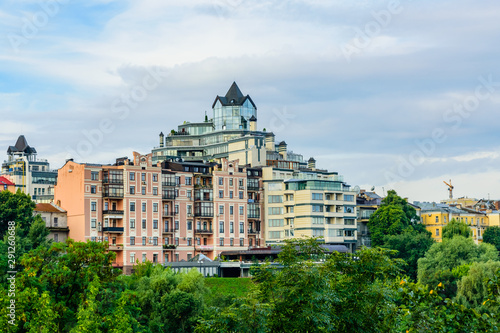 View on a residential buildings in Kiev, Ukraine. Cityscape © ihorbondarenko