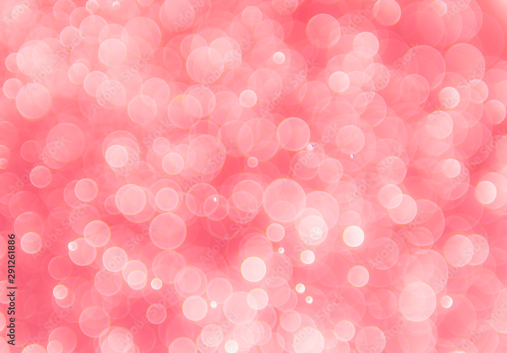 Abstract pastel pink background with bokeh, bokeh background, sparkle bokeh background