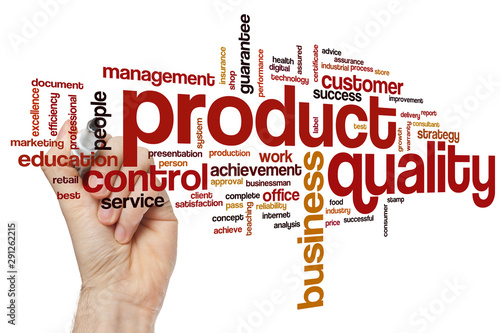 Product quality word cloud