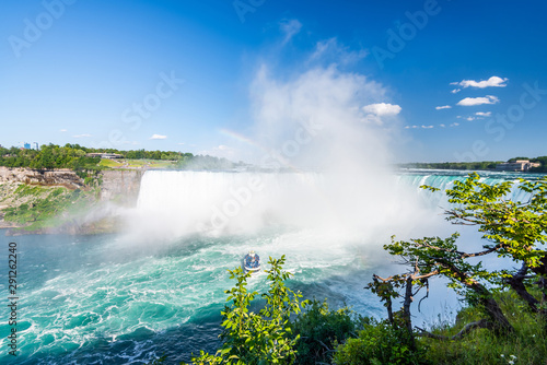 Niagara falls in the summer