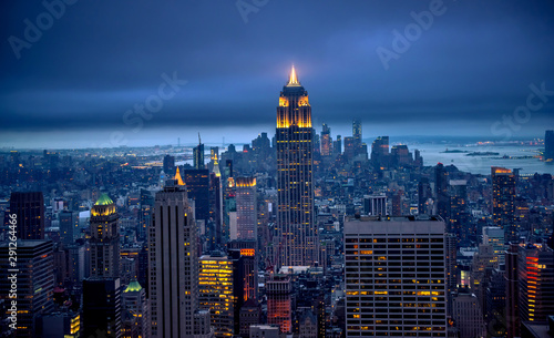 Newyork city at night, New York, United Staes of America © surangaw