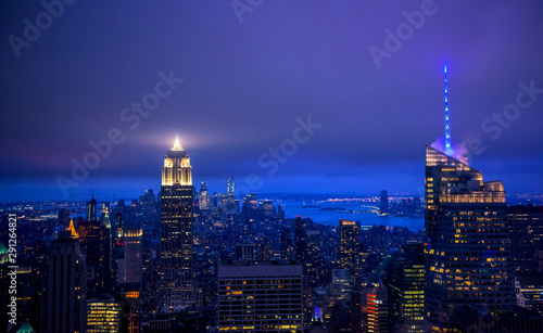 Newyork city at night, New York, United Staes of America