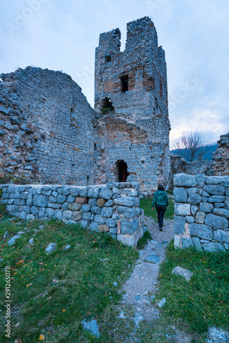 Cadi-Moixero Natural Park, Gosol Village, Tossal Hill, Old Castle or Castell, Alt Urgell, Lleida, Catalunya, Spain photo