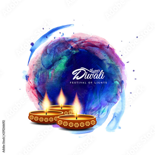 Abstract Happy Diwali artistic background
