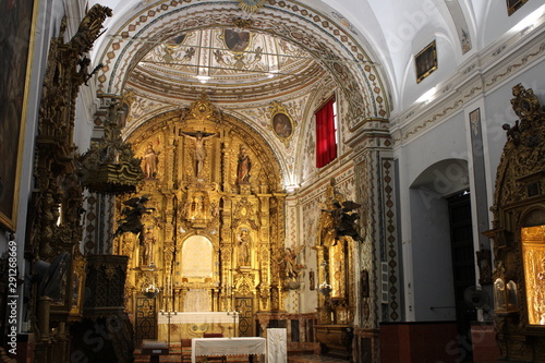 interior of catholic church  spanish convent