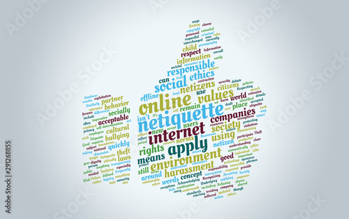 netiquette tag cloud photo